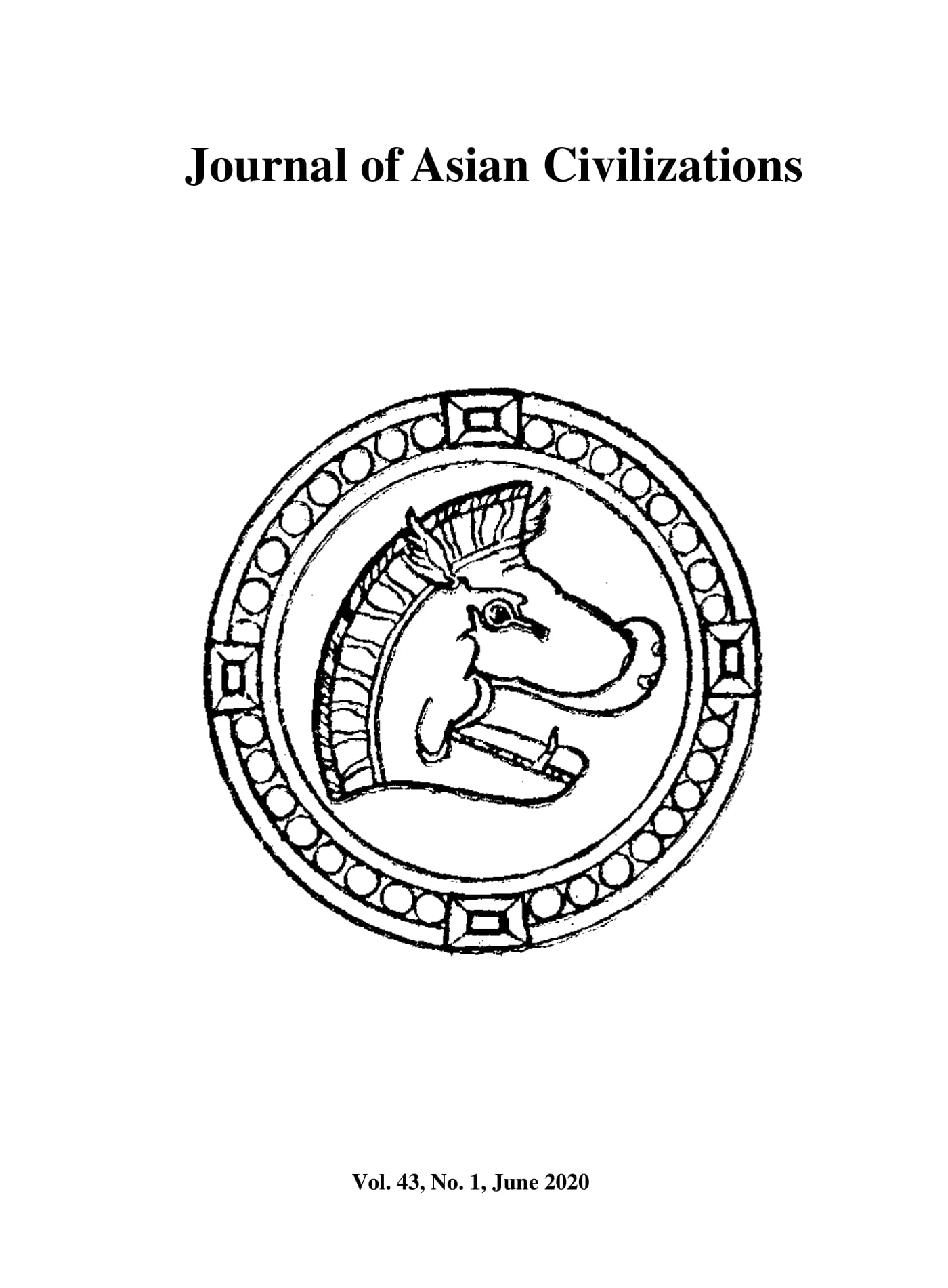 Wild boar heads within pearl roundel, Bamyan (after Tarzi 1977: logo on the cover).